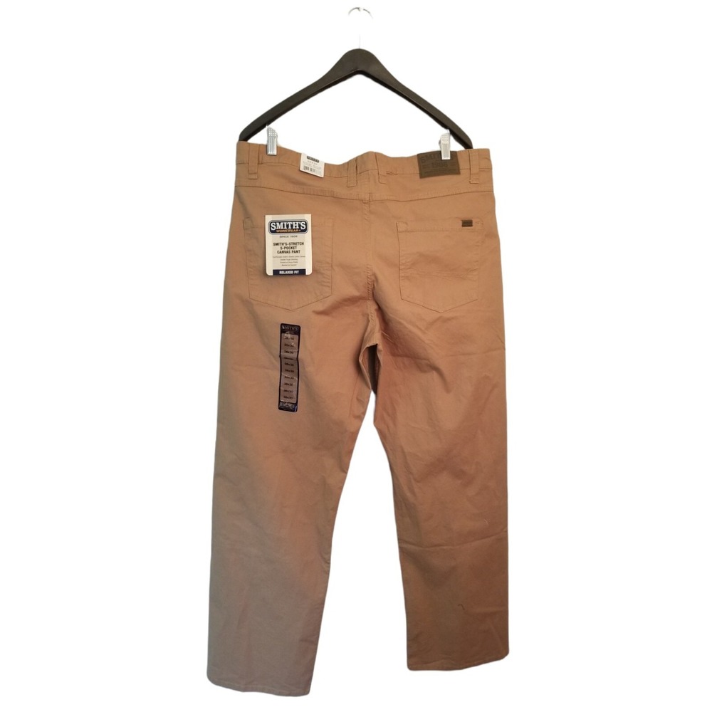 Smith's Workwear 5 pocket Canvas Khaki Men's Pant Size 38x30 NWT
